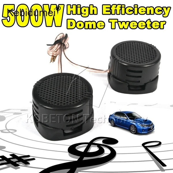 

Kebidumei Newest 2pc 500W Car Mini Dome Tweeter Loudspeaker High Pitch speaker Super Power Audio Auto Sound Speaker for car