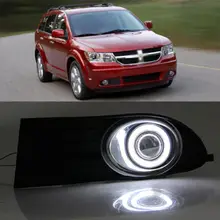 Ownsun Супер удар туман светлый Ангел глаз бампер объектив проектора для Dodge Journey 2009-2011