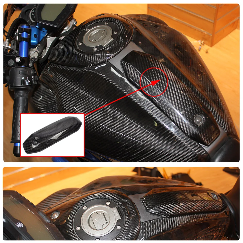 

Motorcycle Gas Tank Center Pad Guard for Yamaha FZ07 MT07 FZ-07 MT-07 FZ MT 07 2013 2014 2015 2016 2017 100% Real Carbon Fiber