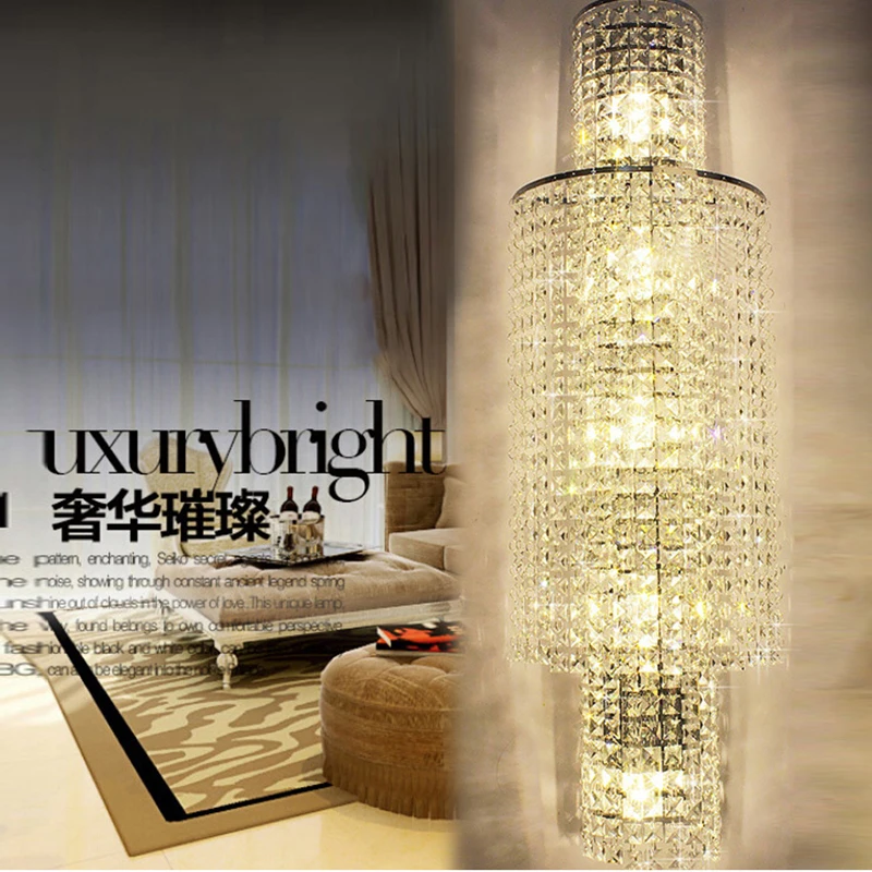 

Balcony Long Wall Lamp Aisle Stairs Corridor Lights LED Wall Lamps Bedroom Bedside Lamps LED Bathroom Lights Long Crystal Sconce