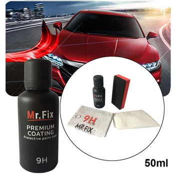 

50ML 9H Car Oxidation Liquid Ceramic Coat Super Hydrophobic Glass Coating Set Car Polish Maintenance Glasscoat