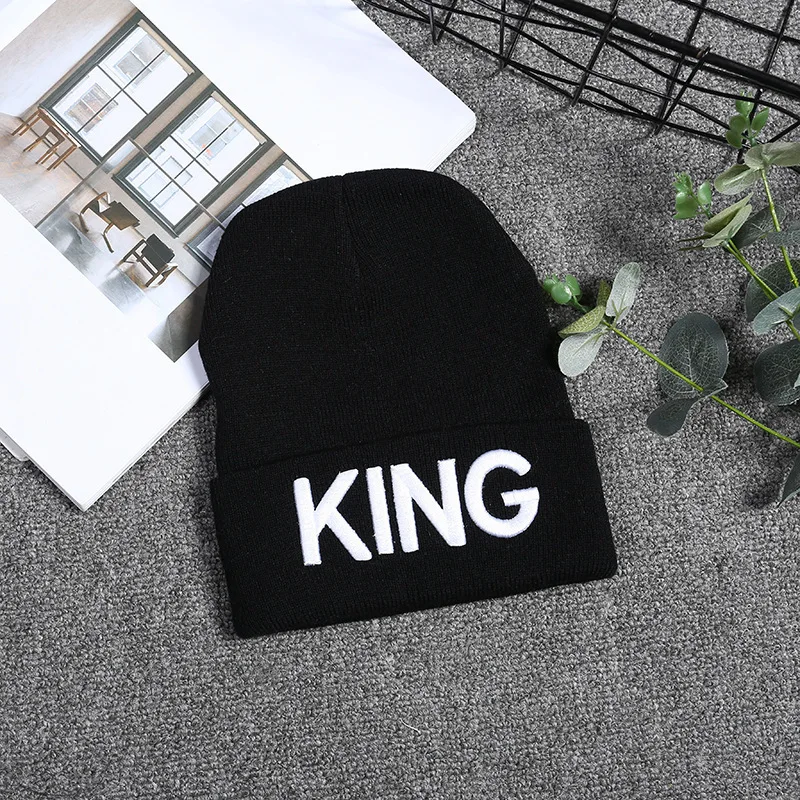 Новое поступление бренд King Queen Snapback Кепки Для мужчин Для женщин шапочка Спорт Хип-хоп шляпа пара Вышивка шляпа на открытом воздухе Вязание hat - Цвет: king black