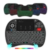 Miniteclado Rii X8 de 2,4 GHz, teclado inalámbrico ruso con panel táctil, retroiluminado con LED de color cambiable para Mini PC/TV box ► Foto 3/6