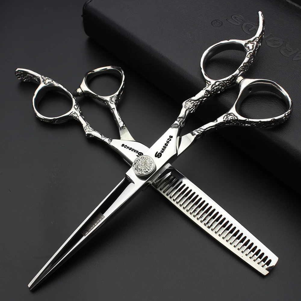 Professional -6inch-hair-barber-scissors-440c 9cr-japan-makas-cutting-scissor-thinning-shears-salon-barbershop-scissors-barbearia-9