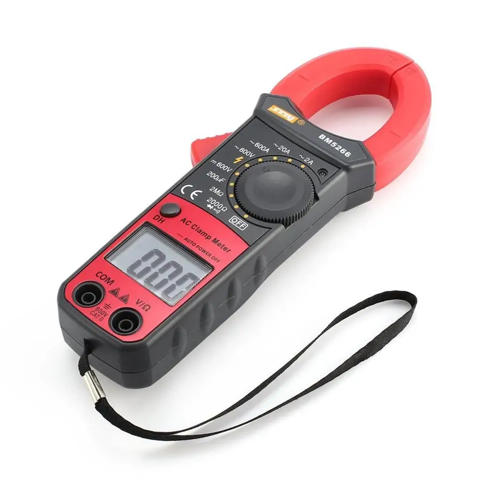 

SZBJ 1999 Counts BM5266 Handheld Clamp Meter Digital Multimeter AC/DC Volt Amp Ohm Capacitance Phase Diode Megger Ammeter Tester