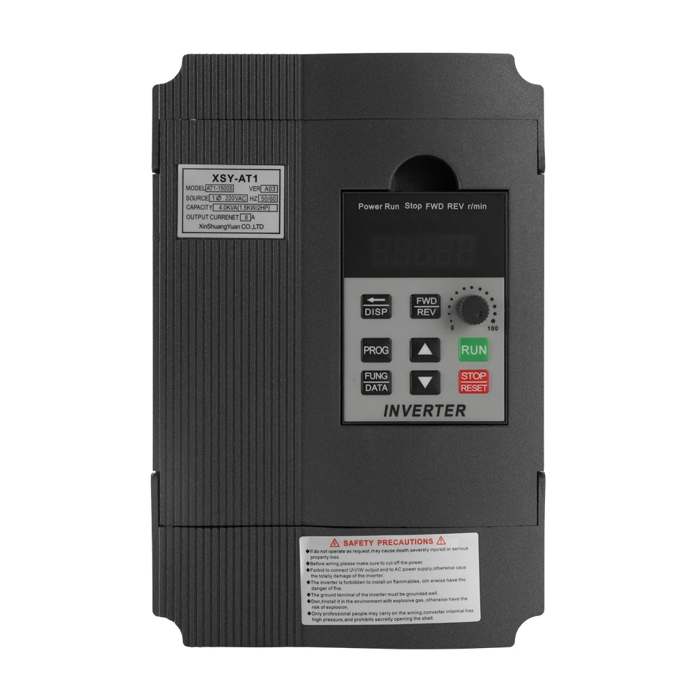 

Professional VFD Frequency Speed Controller 2.2KW AC Motor Drive Single-Phase In Three-Phase Out Variable Inverter AT1-2200S
