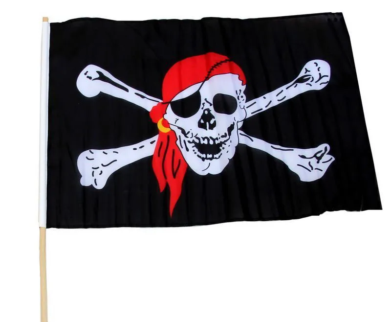Череп крест Crossbones Jolly Роджер Карибские пиратские флаги баннер старый 90*150 см