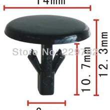 100 шт. Пластик фиксирующий Зажим Крепежи для автомобилей Автомобильная Зажимы и Крепежи Авто Крепежи клип Пластик FASTNER