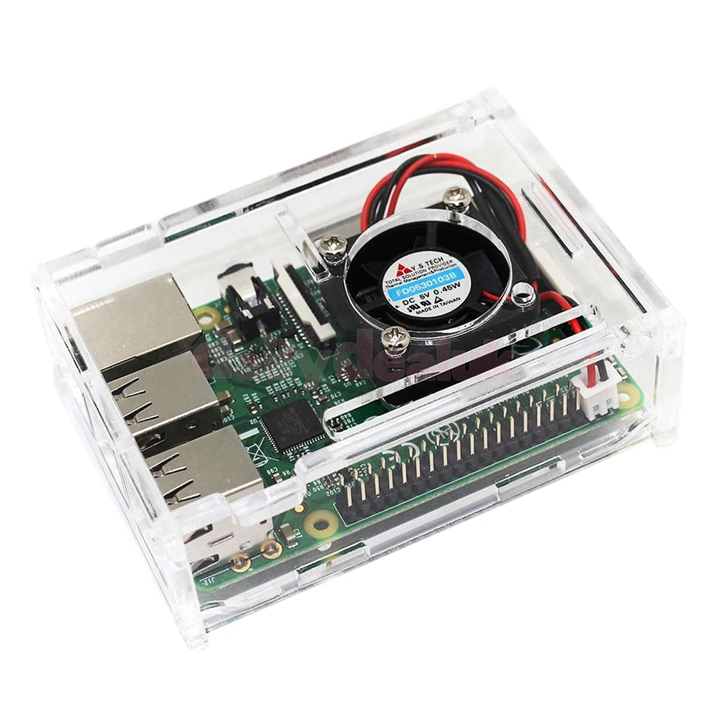 Прозрачный Премиум акриловый корпус Корпуса корпуса для Raspberry Pi 2/3/ B