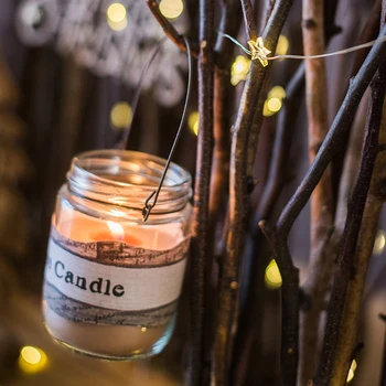 

Wind Lamp Candle Lantern Cup And Wax Ornaments With Retro Style Candle Holders
