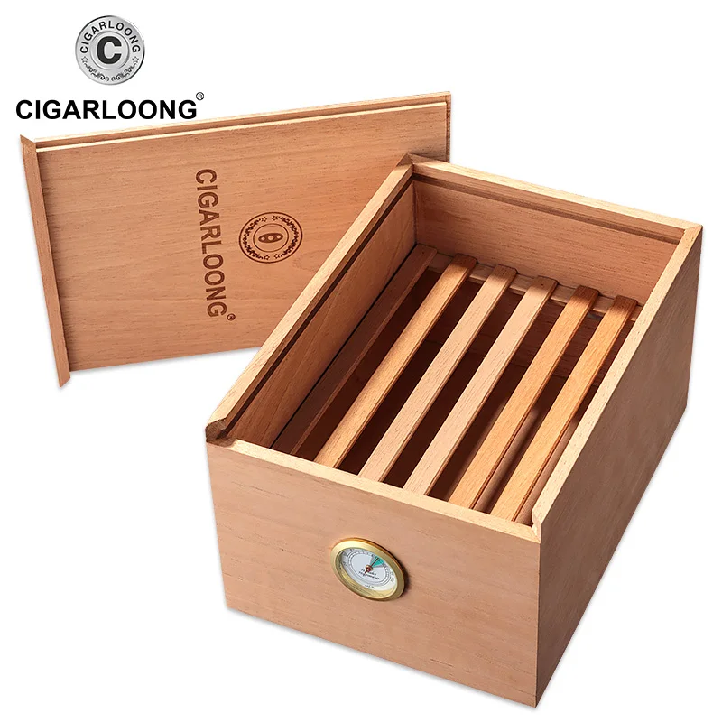 Humidor Cedar Wood Large Capacity Cigar Moisturizer Box