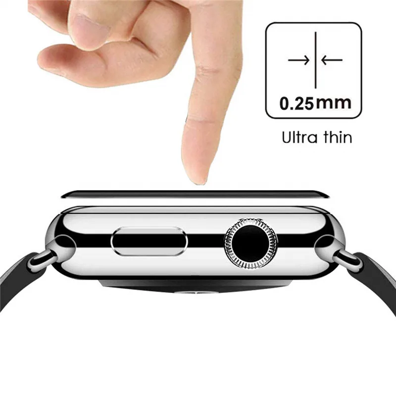 2 шт. в партии для Apple Watch 44 мм 40 серия 4 3 1 3D изогнутая стеклянная пленка с полным