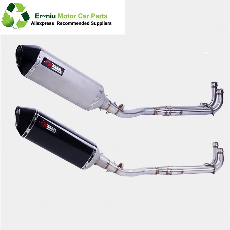 

Motorcycle Full Exhaust Muffler System Escape Middle Link Pipe Slip-On For yamaha TMAX 500 530 YP500 TMAX500 TMAX530 2008-2017