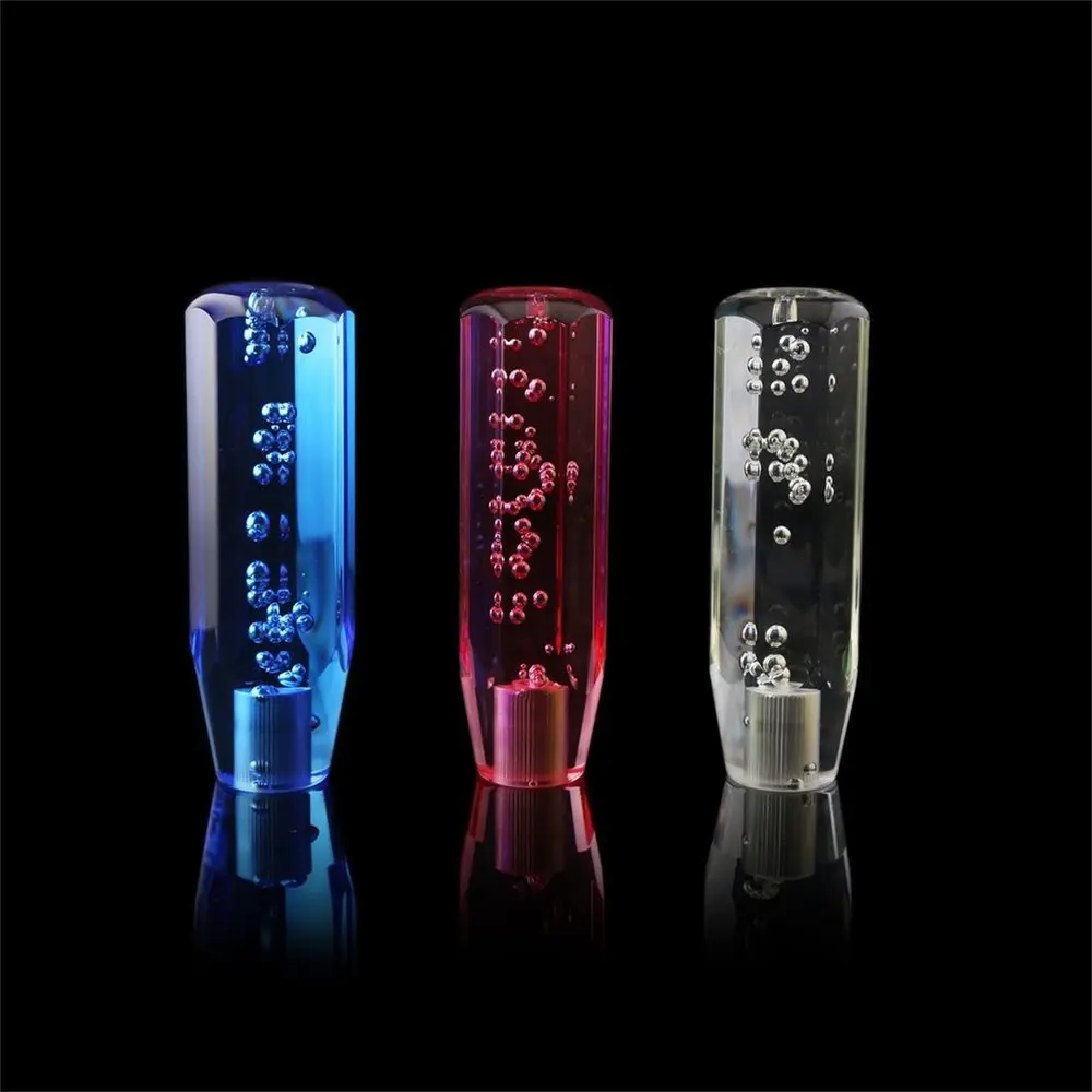 

High Quality Universal Crystal Bubble LED Luminous Shift Knob Car Shifter Head Manual Gear Directly Screwed Up