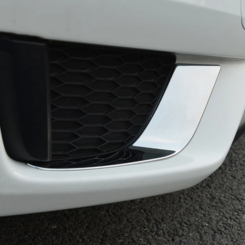 Подходит для Honda Jazz 2014 2015 Автомобильная хромированная головка из АБС передняя