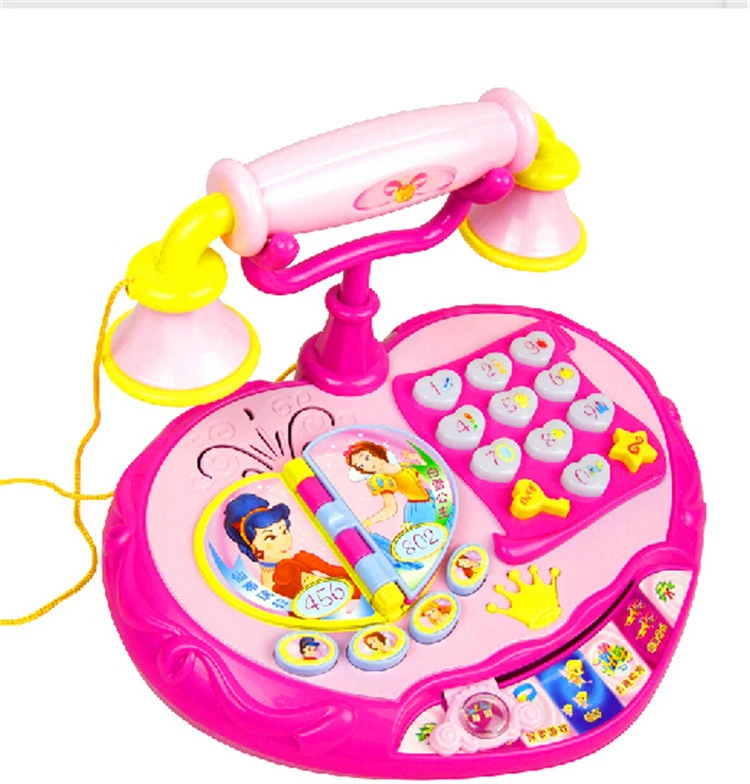Grande Taille Princesse Electronique Bebe Telephone Jouet Enfant Machine A Musique Telephone Jouet Avec Jeu Educatif D Apprentissage Jouets Meilleur Cadeau Aliexpress
