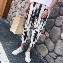 M-XXL! Мужская одежда певец BIGBANG модовые боковые граффити чайник повседневные штаны-шаровары Брюки Большие размеры сценические костюмы