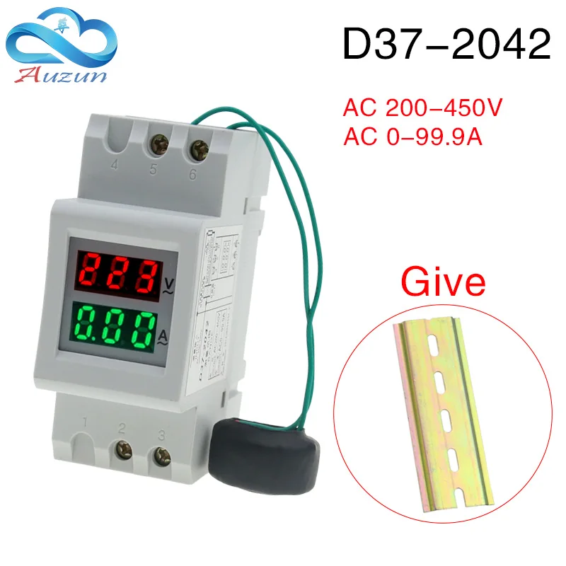 D37-2042 open /2P guide type 220V 100A цифровой дисплей ac Вольтметр Амперметр. | Инструменты