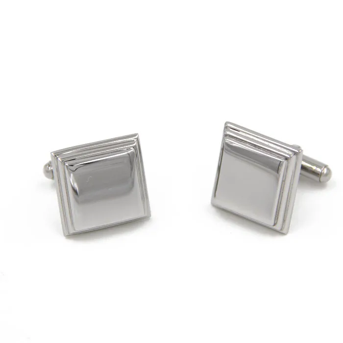 

Men's Jewelry Square Cufflink High-quality Stainless Steel cuff link for mens gemelos men Button men's gifts,Free Shipping