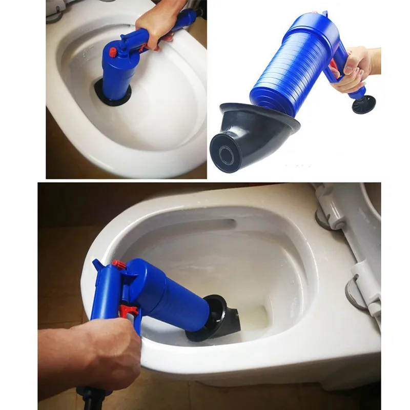 Воздушная мощность дренажный бластер пистолет высокого давления мощный Полный ручной Плунжер для раковины открывалка очиститель насос для ванны туалета Ванная комната Душ ki