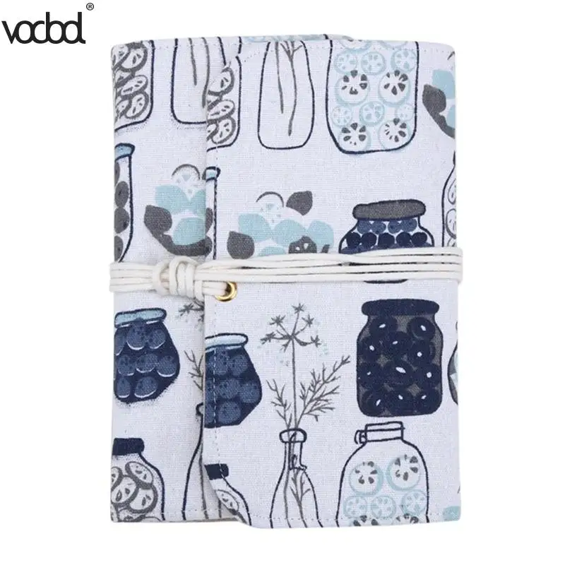 

Cute Bottle DIY Linen Cover Notebook Agenda Planner Diary Book Organizer With String Lock School Office Stationery Suppliers