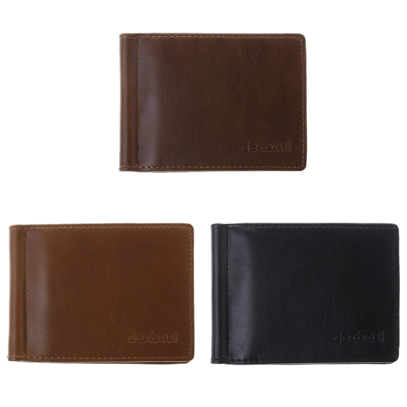 

THINKTHENDO Fashion Wallet Slim Luxury Business Leather Men Wallet Credit Card Holder Gifts Mini Short