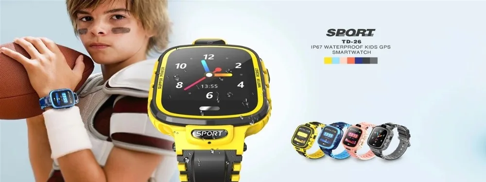 Смарт-часы детские gps wifi IP67 Водонепроницаемый для детей трекер умный gps Дети SOS мониторинг позиционирования часы 500 мАч батарея