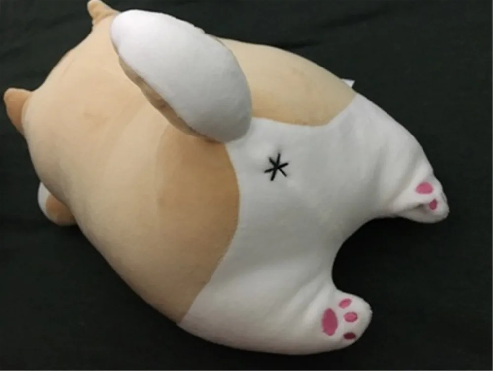 Fancytrader Giant Lying Animal Akita Plush Toy Pillow Stuffed Cartoon Anime Shiba Inu Dog Doll   58cm Present for Children20