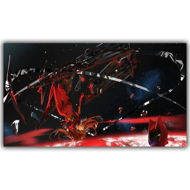 

Neon Genesis Evangelion Poster Popular Classic Japanese Anime Home Decor Silk Poster Picture Print Wall Decor 30x53cm 60x106cm
