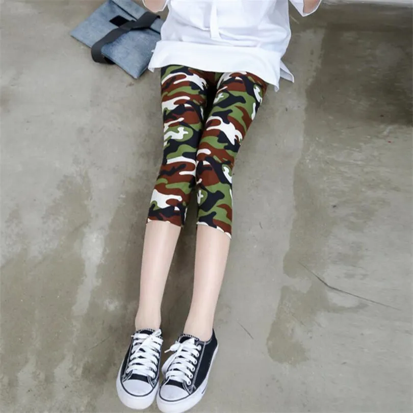YSDNCHI Camouflage Leggings Fitness Pants Women Leggings Pantalones Print Legging Summer Soft Skin Legins Stripe Womens Capris spanx leggings Leggings