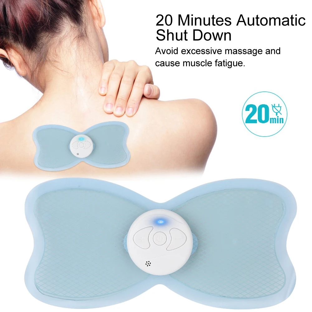 Mini Electric Massage Pad Multi functional Wireless Body Pulse Massage