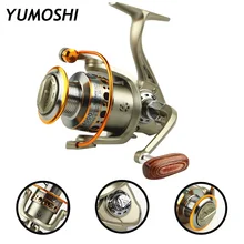 2000-7000 кормушка спиннинговая рыболовная Катушка 12 BB 5,5: 1 Металлические Проволочные чашки Карп рыболовное колесо деревянный рокер левая и правая рыболовные катушки