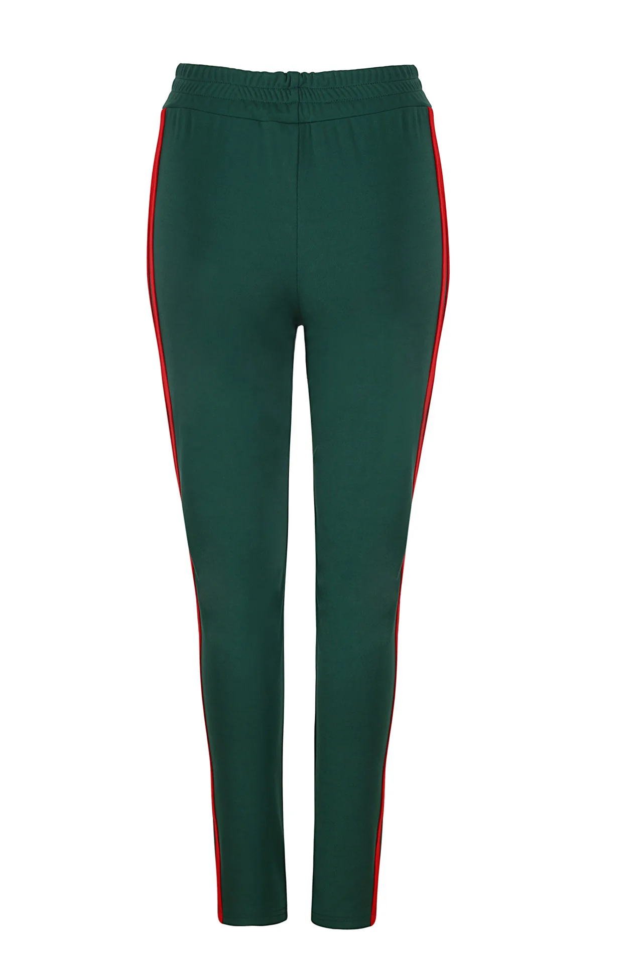 Aselnn, женские шаровары со средней талией, Осенние эластичные повседневные штаны, женские тренировочные зеленые полосатые спортивные штаны, брюки