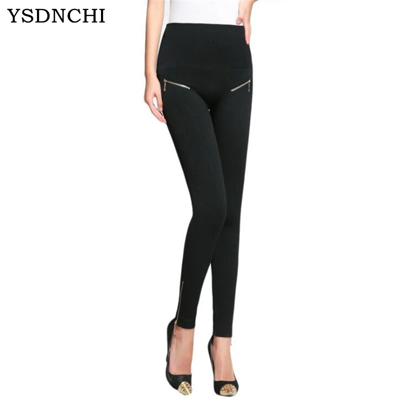 Download Women Sexy Workout Leggings With Front Zipper High Waist ...