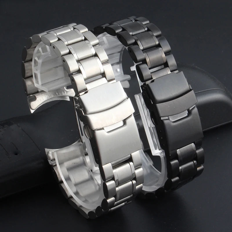 Accesorios-de-los-hombres-de-correa-de-acero-inoxidable-para-Casio-Seiko-ciudadano-Tissot-Armani-18