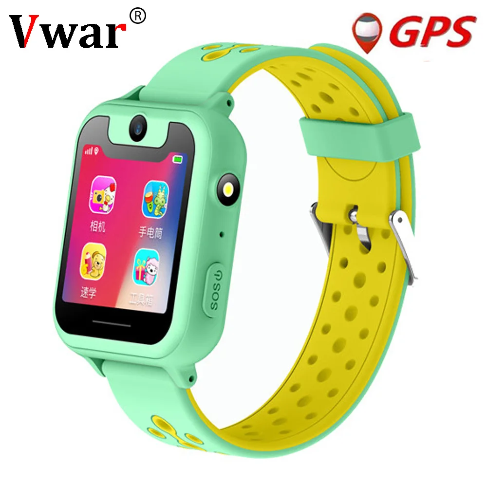 Vwar S90 детские gps Смарт-часы дети камера освещение SmartWatch детские часы Sim карта SOS gps трекер детский телефон VS Q750 Q360