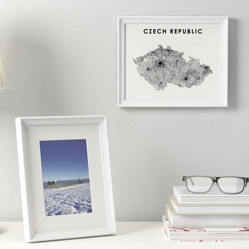 Czech Republic Map Print