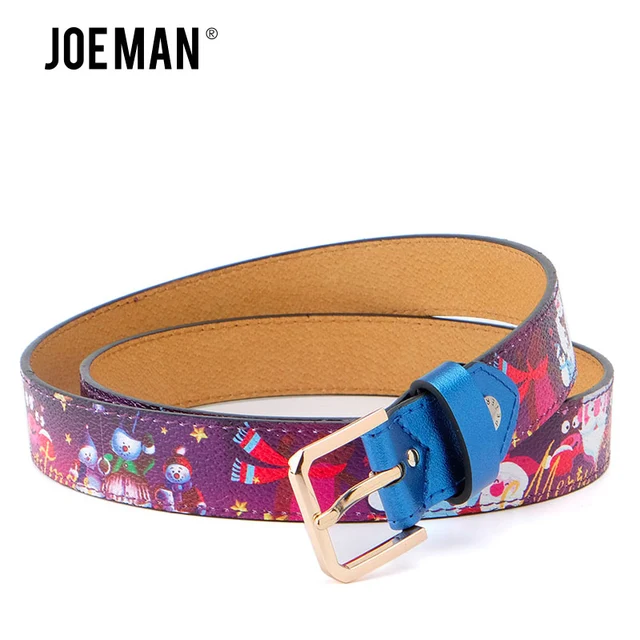 christmas woman belt print christmas pattern silk screen santa claus belts fashion women pu belt - Santa Claus Belt christmas woman belt print christmas pattern silk screen santa claus belts fashion women pu belt - Santa Claus Belt
