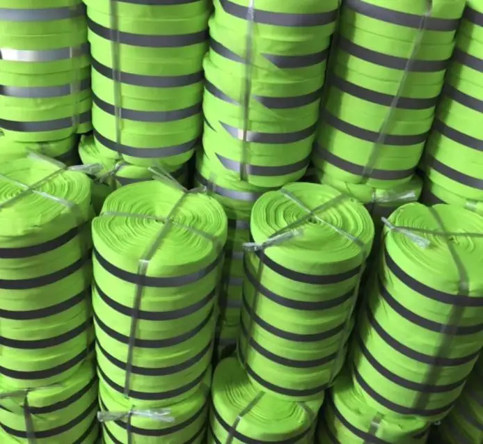 1 м зеленая светящаяся с лентой и кружевом, Одежда для танцев Светоотражающие лямки лента краны швейная ткань ленты Предупреждение DIY защитные аксессуары для шитья одежды