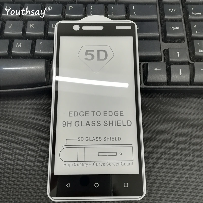 

5D Full Glue Screen Protector For Nokia 3 Tempered Glass For Nokia 3 Full Cover Protective Film For Nokia 3 Film Glass Youthsay