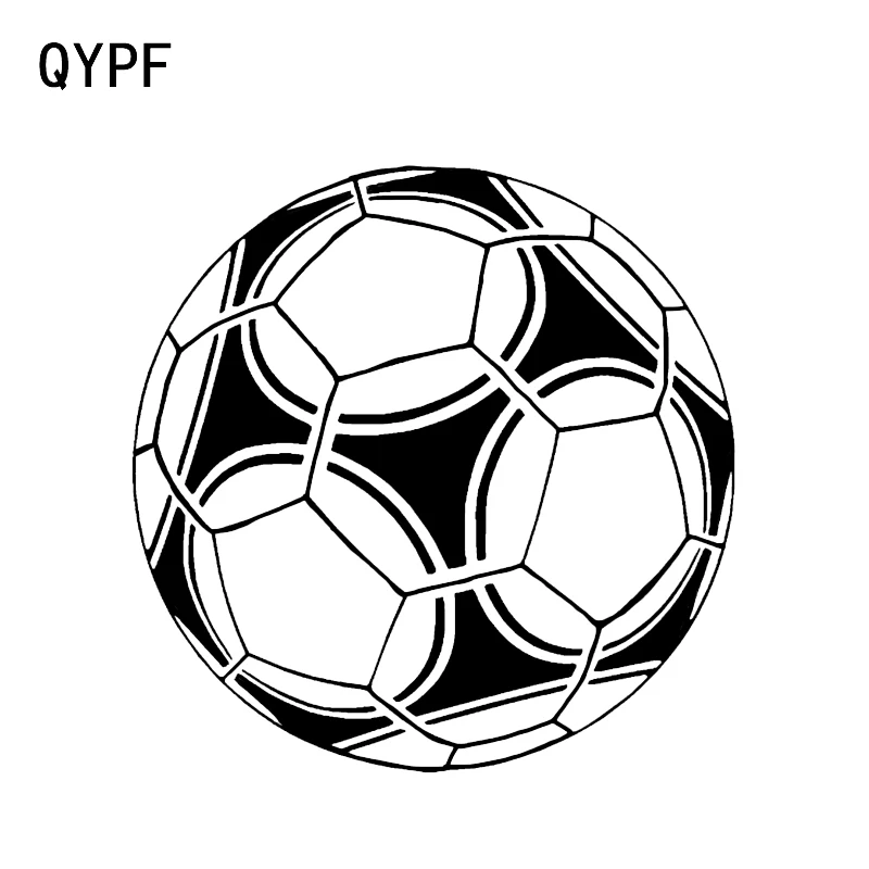 

QYPF 12.5*12.5CM Personalized Football Sport Decor Car Sticker Vinyl Silhouette High Quality Accessories C16-0508