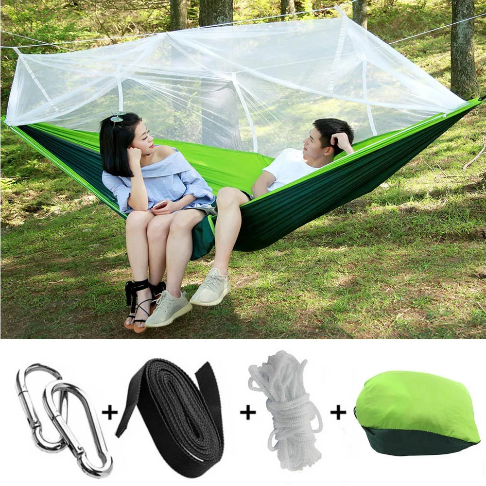 Free Shipping Strength Fabric Portable Camping Hammock