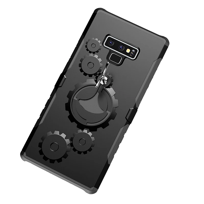 Защитный чехол подставка для Samsung Galaxy S7 edge S8 S9 Plus Note 8 9 Жесткий Гибридный