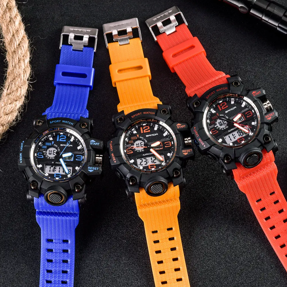 Сандалии в стиле милитари спортивные часы мужские лучший бренд класса люкс известный электронный светодиодный цифровой наручные часы для мужчин мужской часы Relogio Masculino