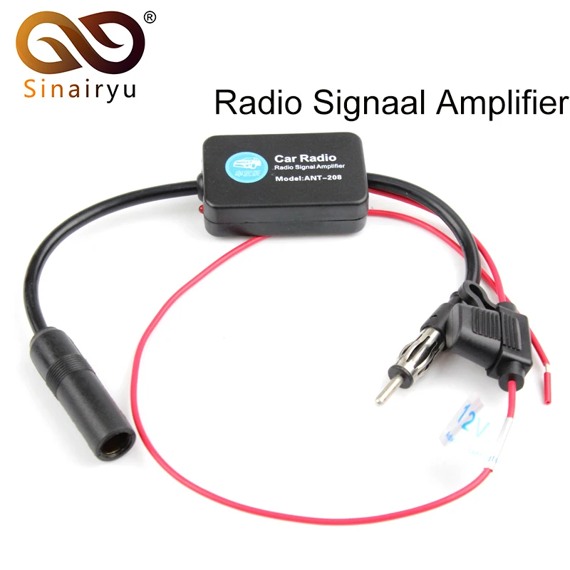

ANT-208 Auto FM/AM Antenna Booster Windshield Mount Antenna Aerials Car Aerial Antenna 12V Car Automobile Radio Signal Amplifier