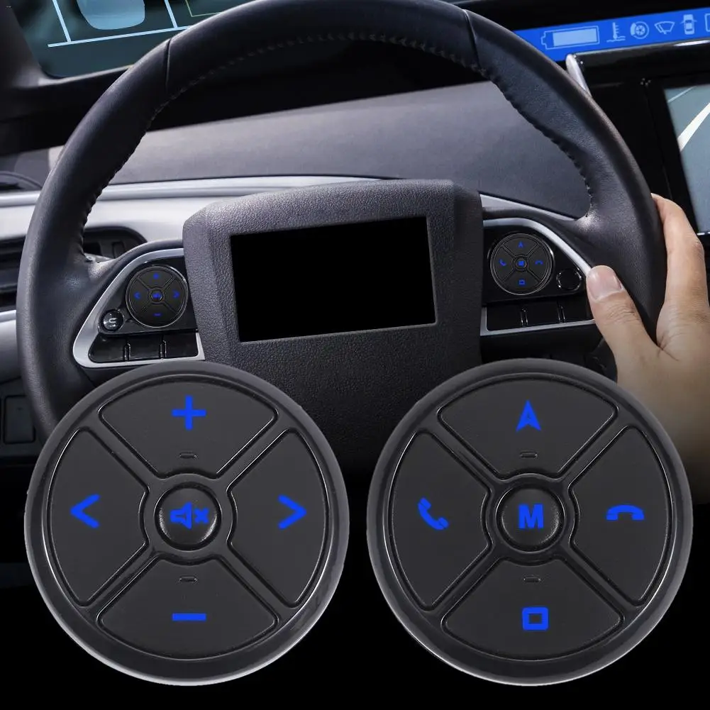 Универсальная Многофункциональная Синяя подсветка 10 кнопочный Автомобильный мультимедийный руль кнопки управления Кнопка для DVD