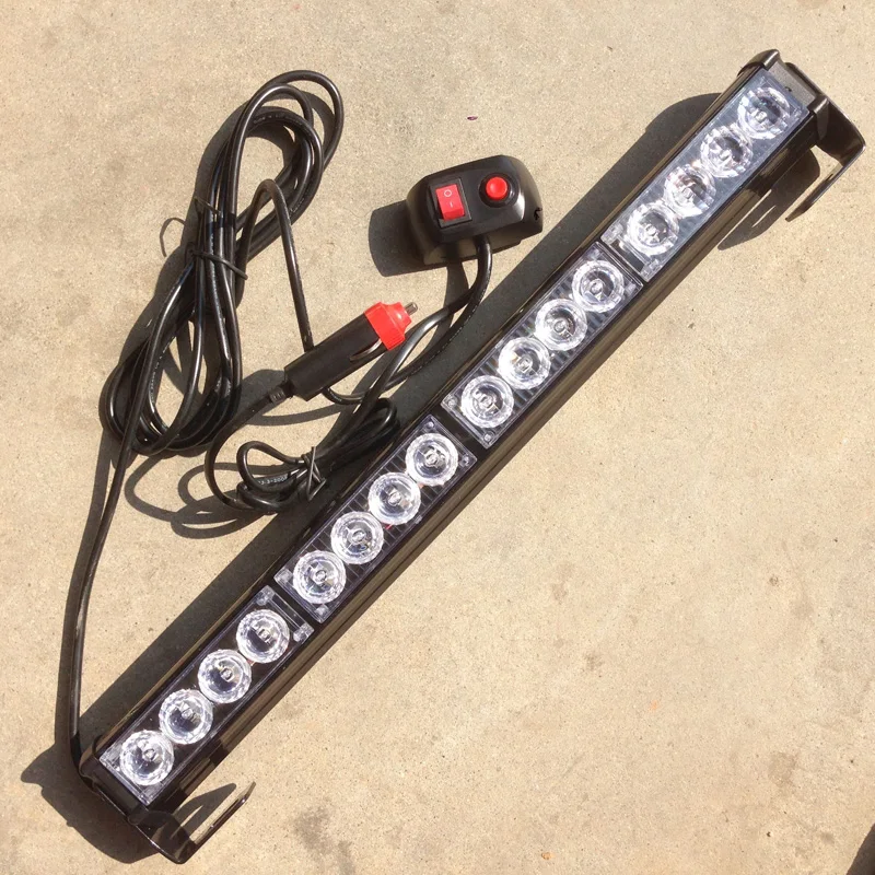 

18" Led beacon light bar Police Fireman Car truck led Emergency flash caution warning Strobe led Red/Blue hazard rescue lamp