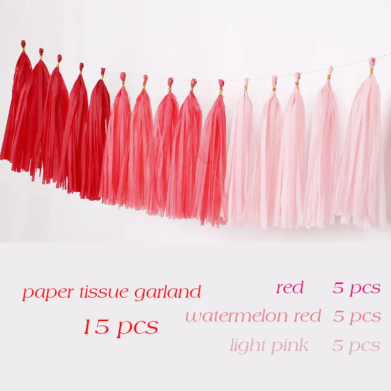 tissue garland color 15 