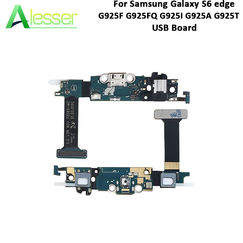 Alesser для Samsung Galaxy S6 edge G925F G925FQ G925I G925A G925T USB разъем плата зарядки в сборе | Мобильные