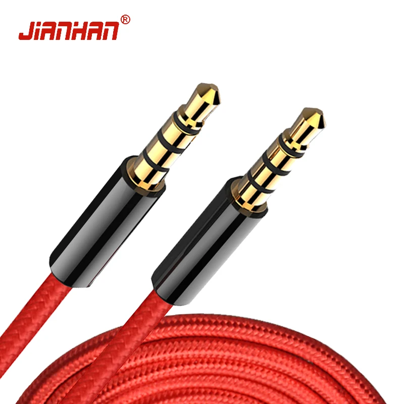 

Jack 3.5 Audio Cable 3.5mm Speaker Line Aux Cable for iPhone 6 Samsung galaxy s8 Car Headphone For Xiaomi redmi 4x Audio 4 Jack